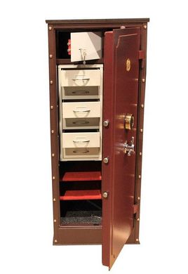 Ювелірний червоний VIP сейф для зберігання документів і коштовностей